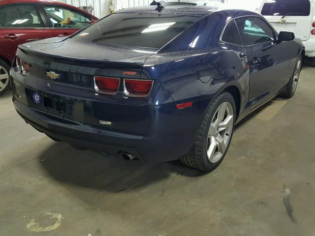 2G1FB1E35C9136219 - 2012 CHEVROLET CAMARO LT BLUE photo 4