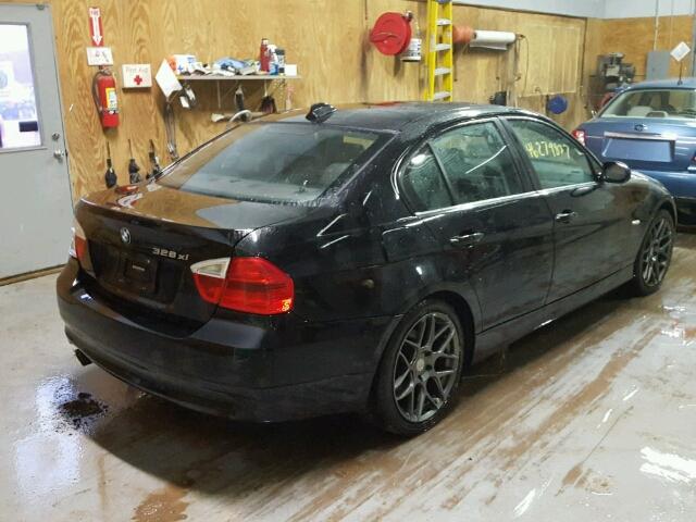 WBAVC93547KX59710 - 2007 BMW 328 BLACK photo 4