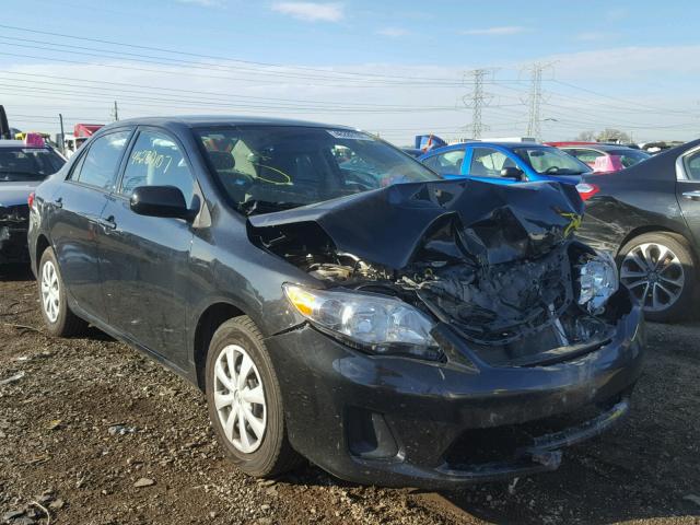 2T1BU4EEXBC733237 - 2011 TOYOTA COROLLA BA BLACK photo 1