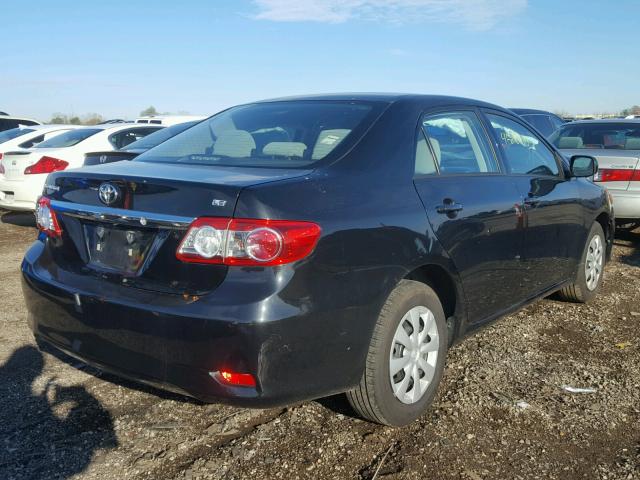 2T1BU4EEXBC733237 - 2011 TOYOTA COROLLA BA BLACK photo 4