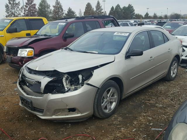 1G11B5SA3DF173167 - 2013 CHEVROLET MALIBU LS ოქროსფერი ფოტო 2
