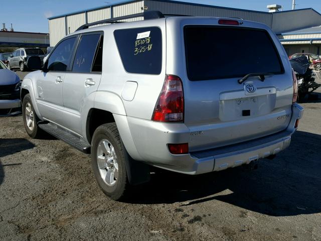 JTEZU14RX40031056 - 2004 TOYOTA 4RUNNER SR SILVER photo 3