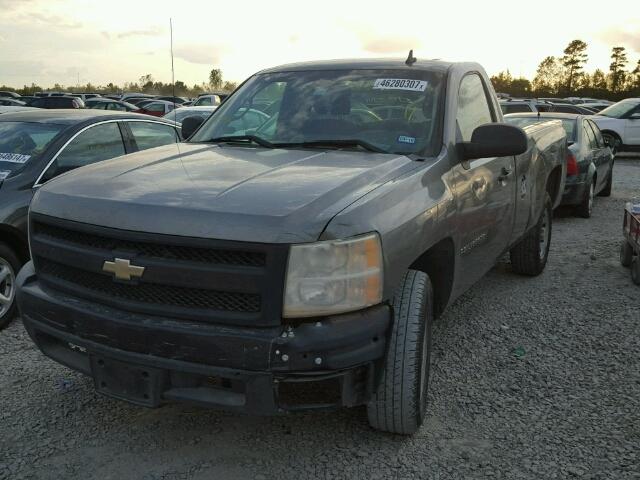 1GCEC14X78Z199338 - 2008 CHEVROLET SILVERADO GRAY photo 2