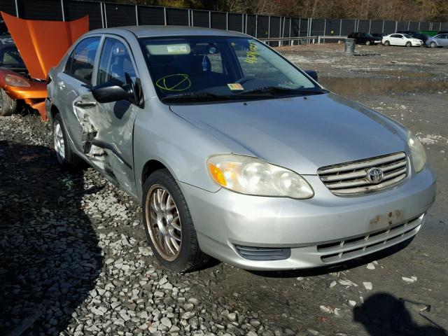 2T1BR32E33C010928 - 2003 TOYOTA COROLLA CE SILVER photo 1