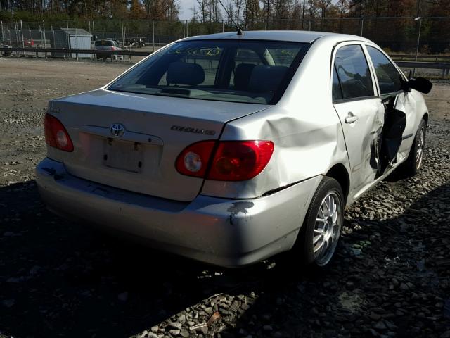 2T1BR32E33C010928 - 2003 TOYOTA COROLLA CE SILVER photo 4