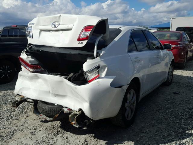 4T4BF3EK0BR172691 - 2011 TOYOTA CAMRY WHITE photo 4