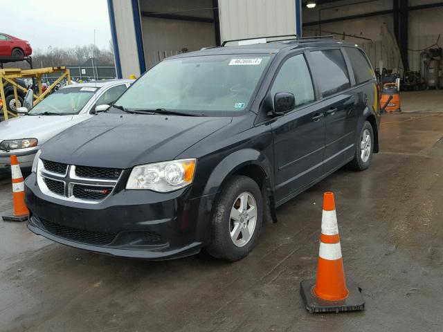 2C4RDGCGXCR333202 - 2012 DODGE GRAND CARA BLACK photo 2