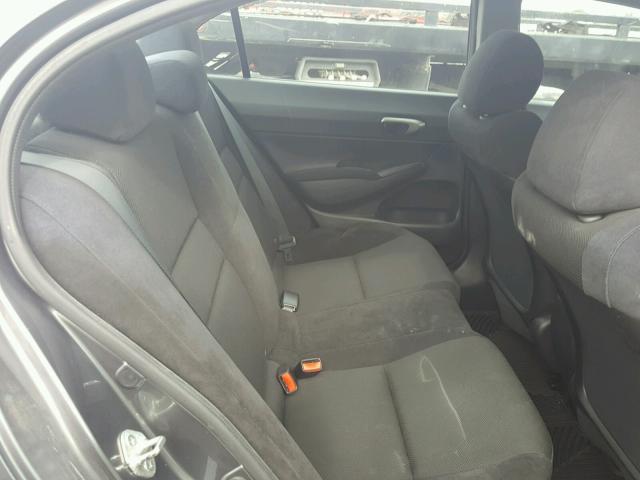 19XFA1F61BE006991 - 2011 HONDA CIVIC LX-S ნაცრისფერი ფოტო 6