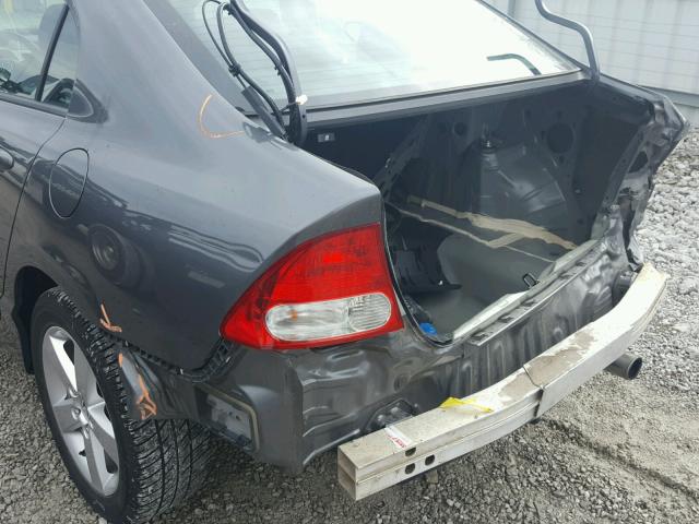 19XFA1F61BE006991 - 2011 HONDA CIVIC LX-S ნაცრისფერი ფოტო 9