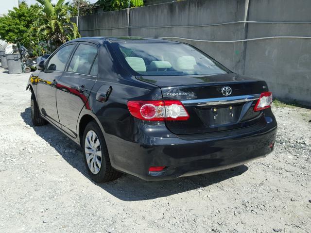 2T1BU4EEXDC099298 - 2013 TOYOTA COROLLA BA BLACK photo 3