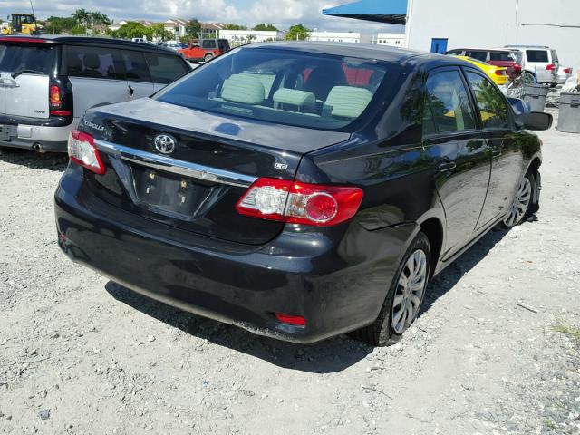 2T1BU4EEXDC099298 - 2013 TOYOTA COROLLA BA BLACK photo 4