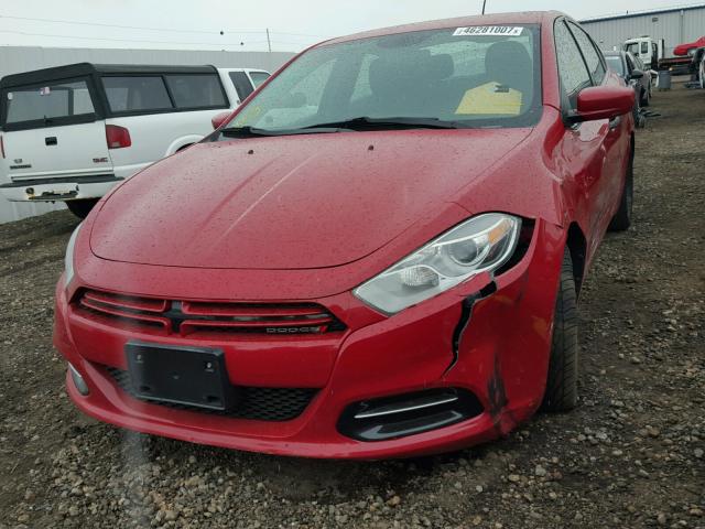 1C3CDFAA7DD197943 - 2013 DODGE DART SE RED photo 2