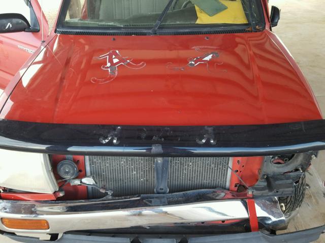 4TANL42N4VZ288116 - 1997 TOYOTA TACOMA RED photo 7