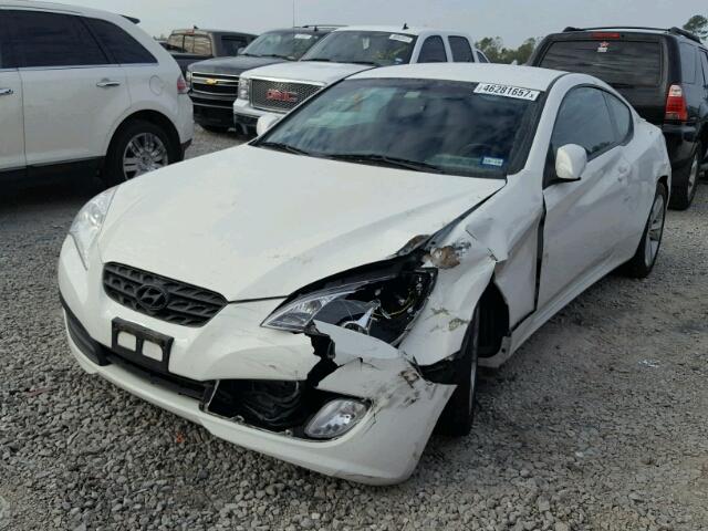 KMHHT6KD1BU047249 - 2011 HYUNDAI GENESIS CO WHITE photo 2