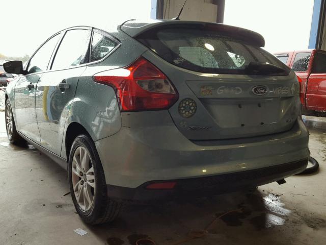 1FAHP3M24CL358190 - 2012 FORD FOCUS SEL TEAL photo 3