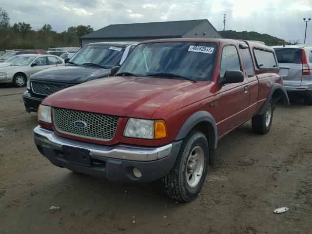 1FTZR15EX1PB35289 - 2001 FORD RANGER MAROON photo 2