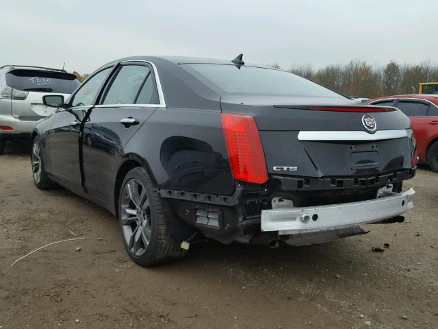 1G6AU5S88E0174000 - 2014 CADILLAC CTS VSPORT BLACK photo 3