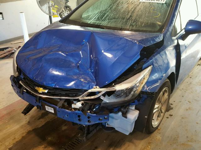 1G1BE5SM2G7235856 - 2016 CHEVROLET CRUZE LT BLUE photo 9