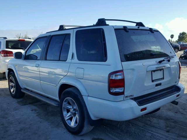 JN8DR09X24W808526 - 2004 NISSAN PATHFINDER WHITE photo 3