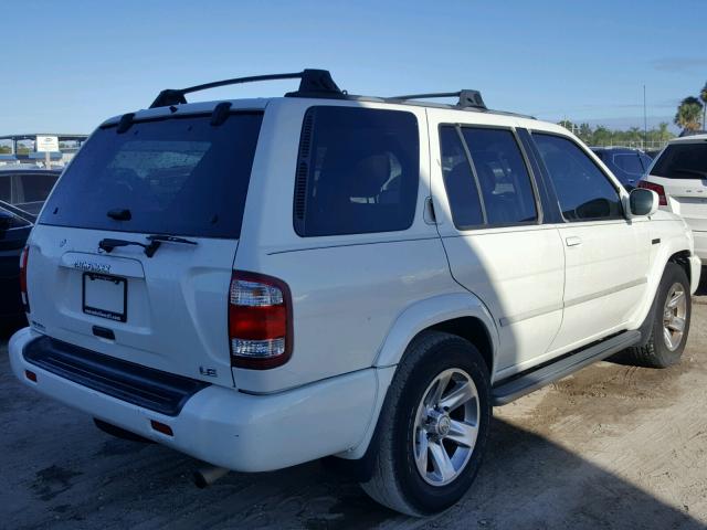 JN8DR09X24W808526 - 2004 NISSAN PATHFINDER WHITE photo 4