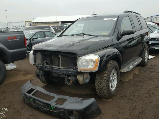 1D4HB48NX5F557736 - 2005 DODGE DURANGO SL BLACK photo 2