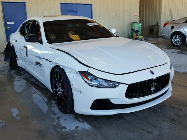 ZAM57RSA7G1182422 - 2016 MASERATI GHIBLI S WHITE photo 1