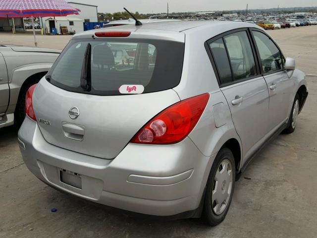 3N1BC1CP5CL360213 - 2012 NISSAN VERSA S SILVER photo 4