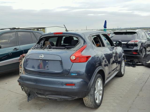 JN8AF5MR8ET358823 - 2014 NISSAN JUKE BLUE photo 4