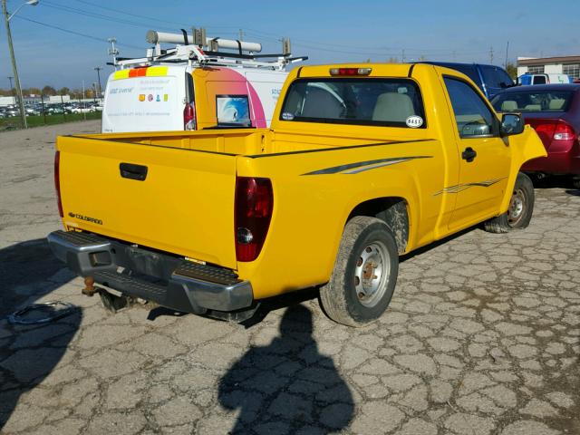 1GCCS149978203910 - 2007 CHEVROLET COLORADO YELLOW photo 4