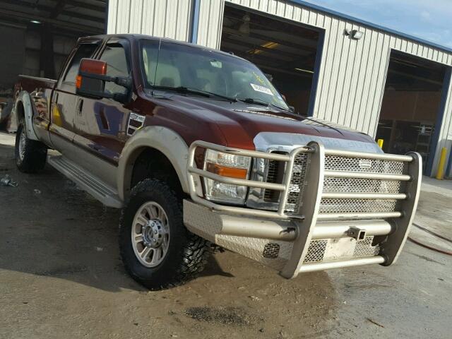 1FTWW31R08EA12493 - 2008 FORD F350 SRW S BROWN photo 1