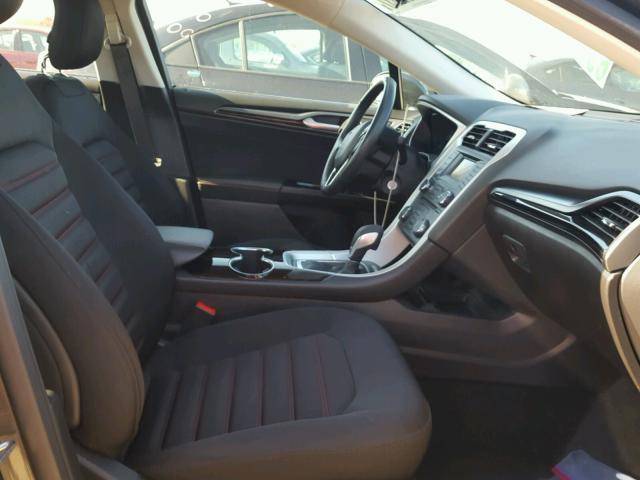 3FA6P0H79FR160366 - 2015 FORD FUSION GRAY photo 5