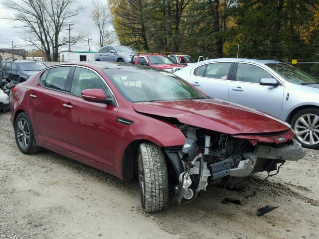 KNAGN4A79B5084177 - 2011 KIA OPTIMA EX RED photo 1