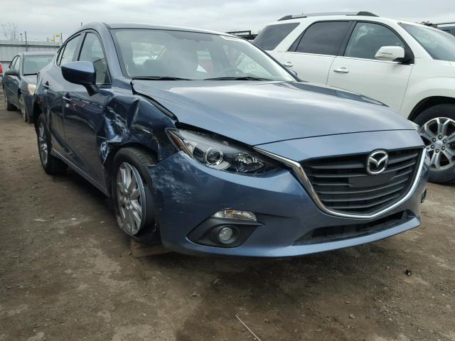 JM1BM1V74G1326526 - 2016 MAZDA 3 TOURING BLUE photo 1