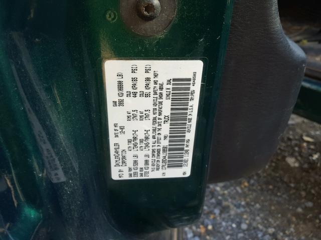 1D7KU28D44J189581 - 2004 DODGE RAM 2500 S მწვანე ფოტო 10