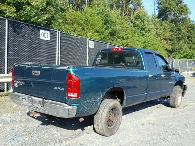 1D7KU28D44J189581 - 2004 DODGE RAM 2500 S მწვანე ფოტო 4