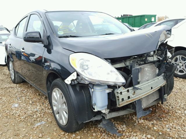 3N1CN7AP0DL824255 - 2013 NISSAN VERSA S BLACK photo 1