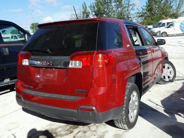 2GKALMEK4D6325149 - 2013 GMC TERRAIN SL RED photo 4