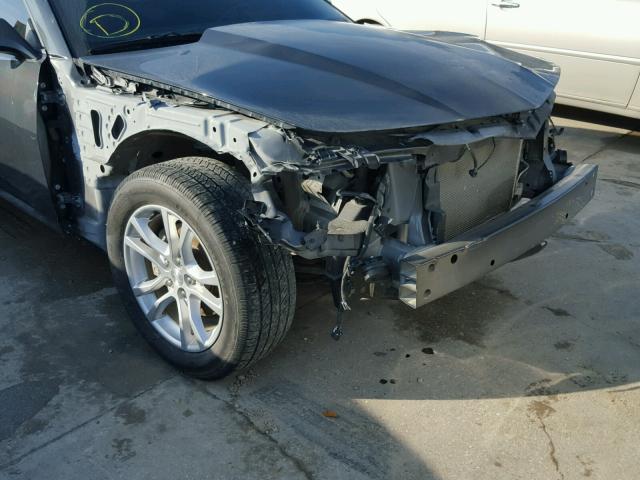 2G1FD1E39F9225581 - 2015 CHEVROLET CAMARO GRAY photo 9