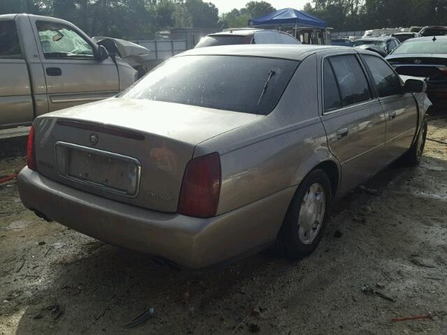 1G6KD54Y31U227819 - 2001 CADILLAC DEVILLE TAN photo 4