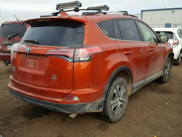 JTMBFREV7GJ056361 - 2016 TOYOTA RAV4 LE ORANGE photo 4