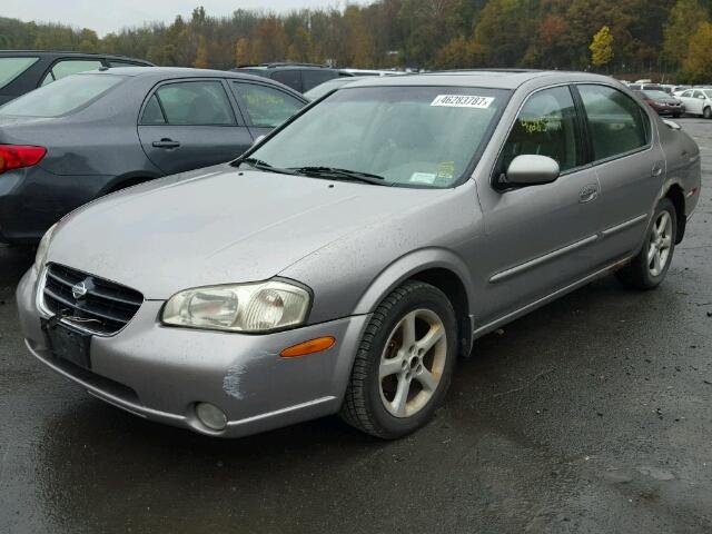 JN1CA31A11T314293 - 2001 NISSAN MAXIMA GXE GRAY photo 2