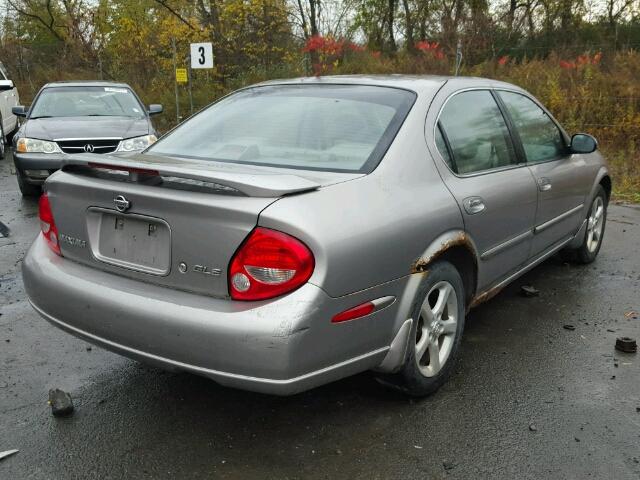 JN1CA31A11T314293 - 2001 NISSAN MAXIMA GXE GRAY photo 4