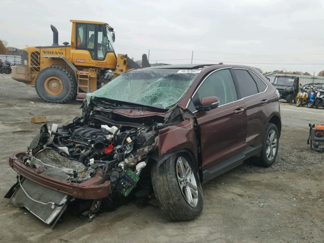 2FMTK3K89FBC19859 - 2015 FORD EDGE Коричневий фото 2