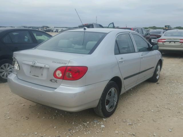 1NXBR32EX5Z384731 - 2005 TOYOTA COROLLA CE SILVER photo 4