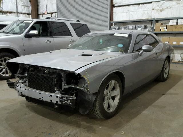 2C3CDYBT7EH225921 - 2014 DODGE CHALLENGER SILVER photo 2