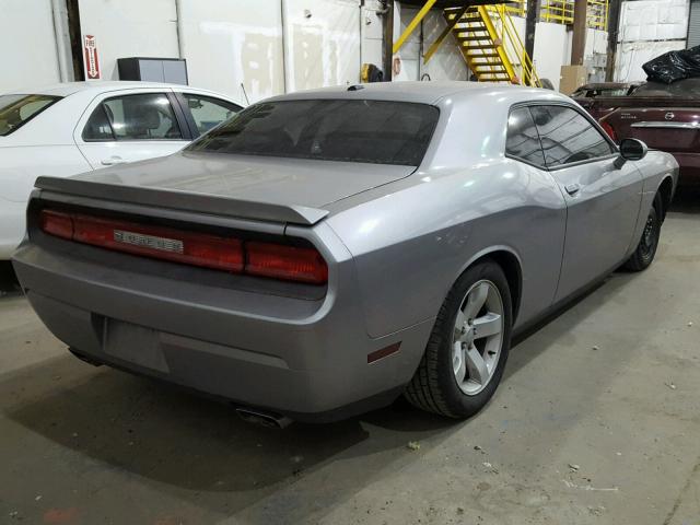 2C3CDYBT7EH225921 - 2014 DODGE CHALLENGER SILVER photo 4