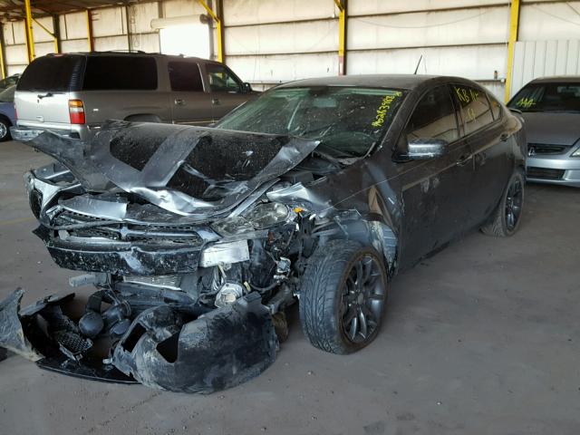 1C3CDFBAXDD295072 - 2013 DODGE DART SXT GRAY photo 2