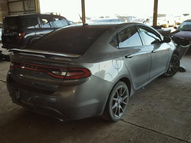 1C3CDFBAXDD295072 - 2013 DODGE DART SXT GRAY photo 4