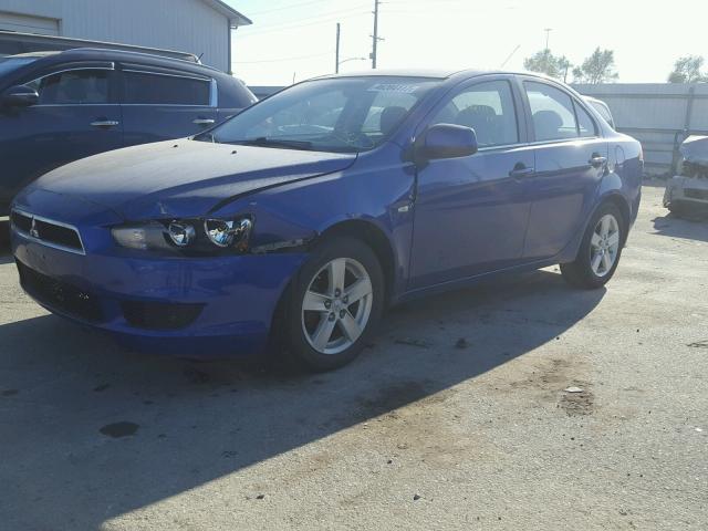 JA3AU26U18U040721 - 2008 MITSUBISHI LANCER ES BLUE photo 2