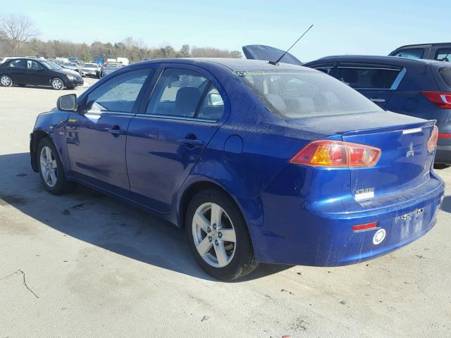 JA3AU26U18U040721 - 2008 MITSUBISHI LANCER ES BLUE photo 3